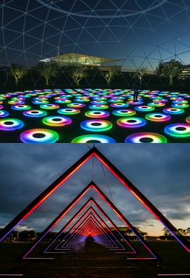 Φωτεινές Εγκαταστάσεις στο Πάρκο Σταύρος Νιάρχος